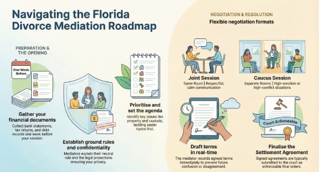 Step-By-Step: What Happens In A Florida Divorce Mediation Session