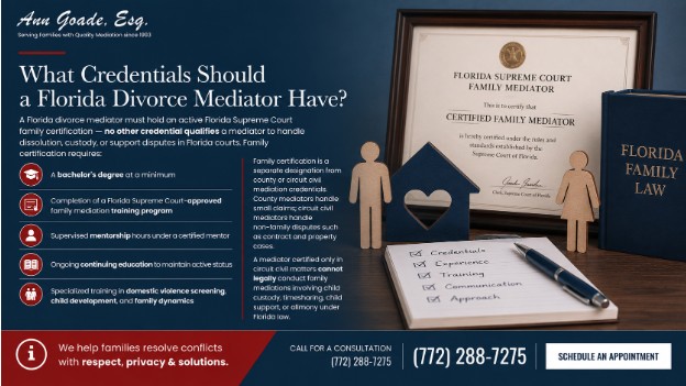 What Credentials Should a Florida Divorce Mediator Have?